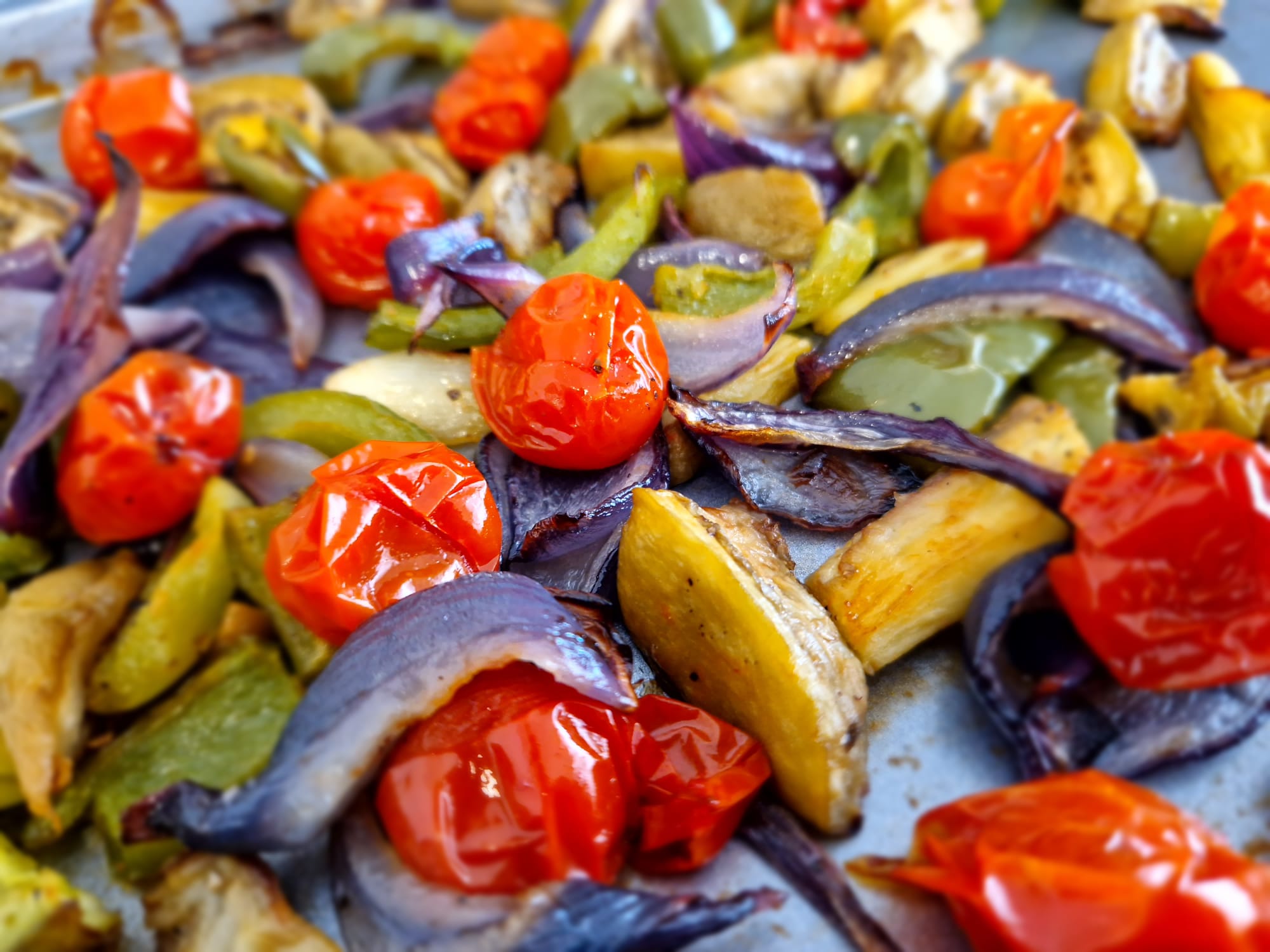 Roasted vegetables sandwich